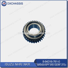 Genuine NHR NKR Transmission Mainshaft 3RD Gear Z = 33 8-94316-761-0
